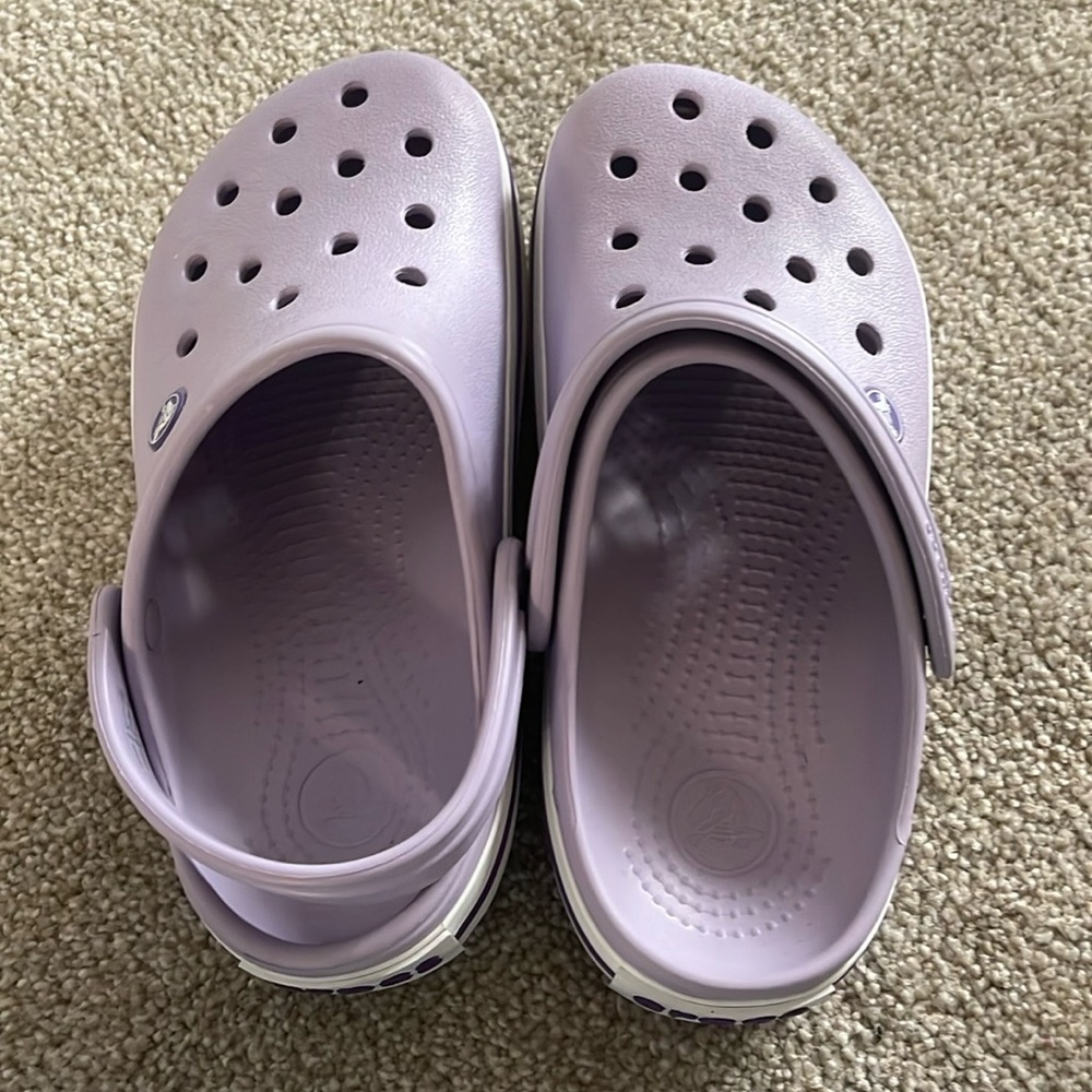NEW purple crocs